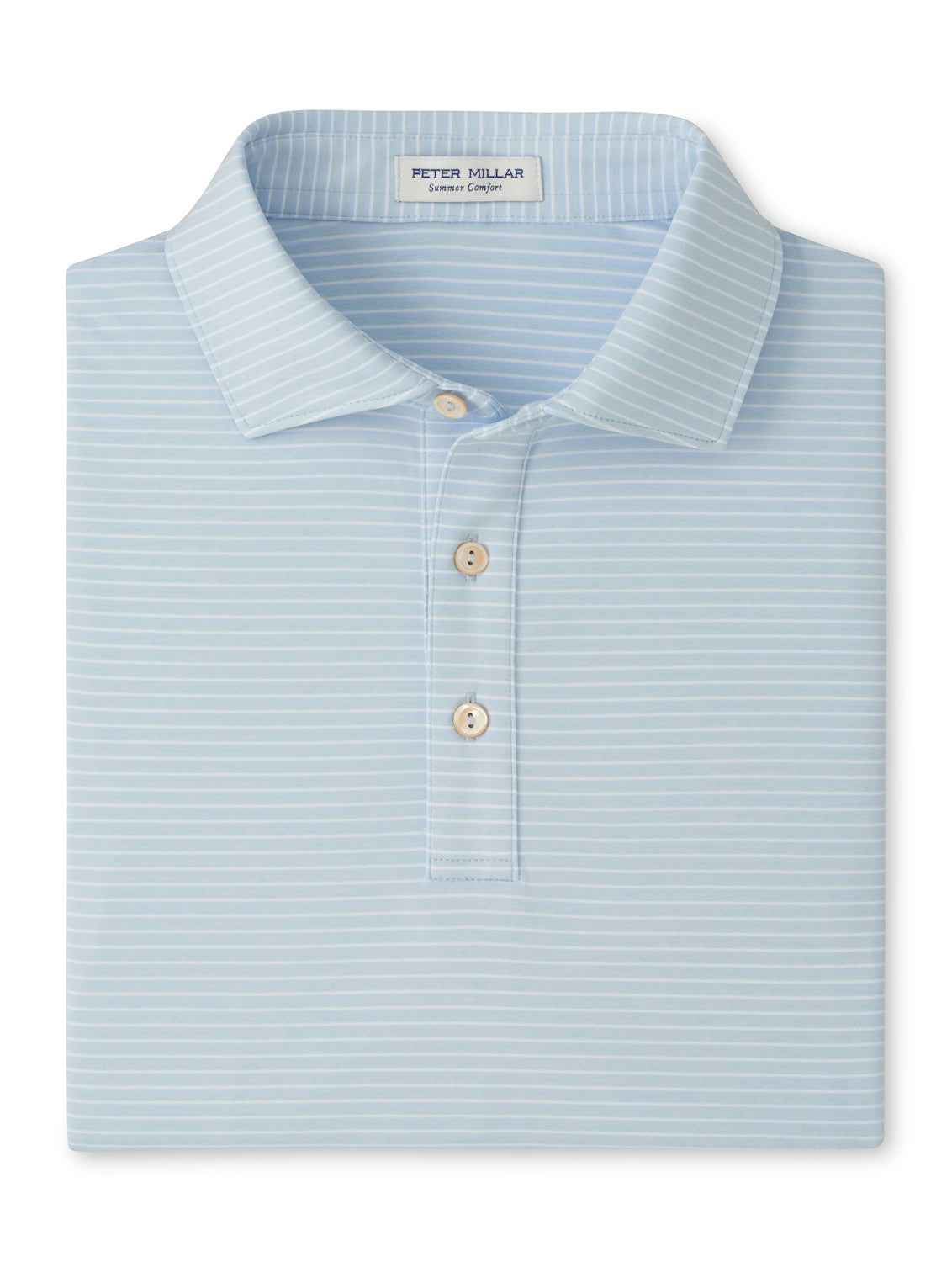 Peter Millar Merion Performance Jersey Polo: Stream Blue