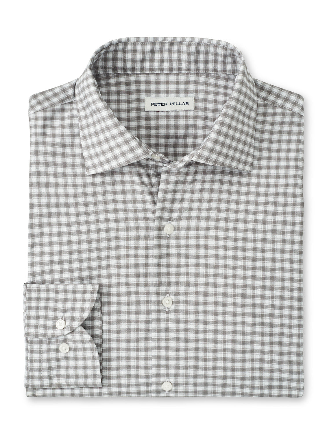 Peter Millar Fairbanks Performance Twill Sport Shirt: Basil