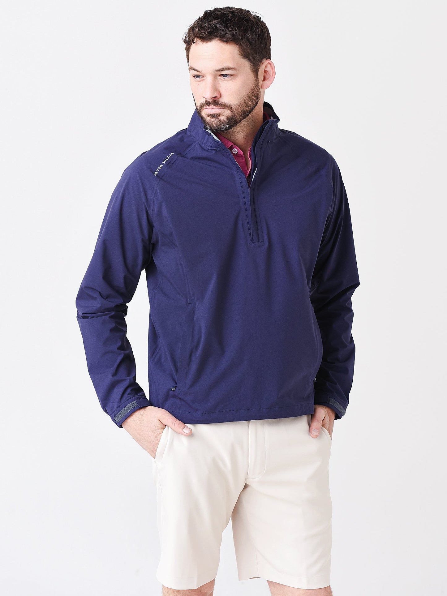 Peter Millar Crown Sport Men's Hyperlight Shield Half-Zip Pullover