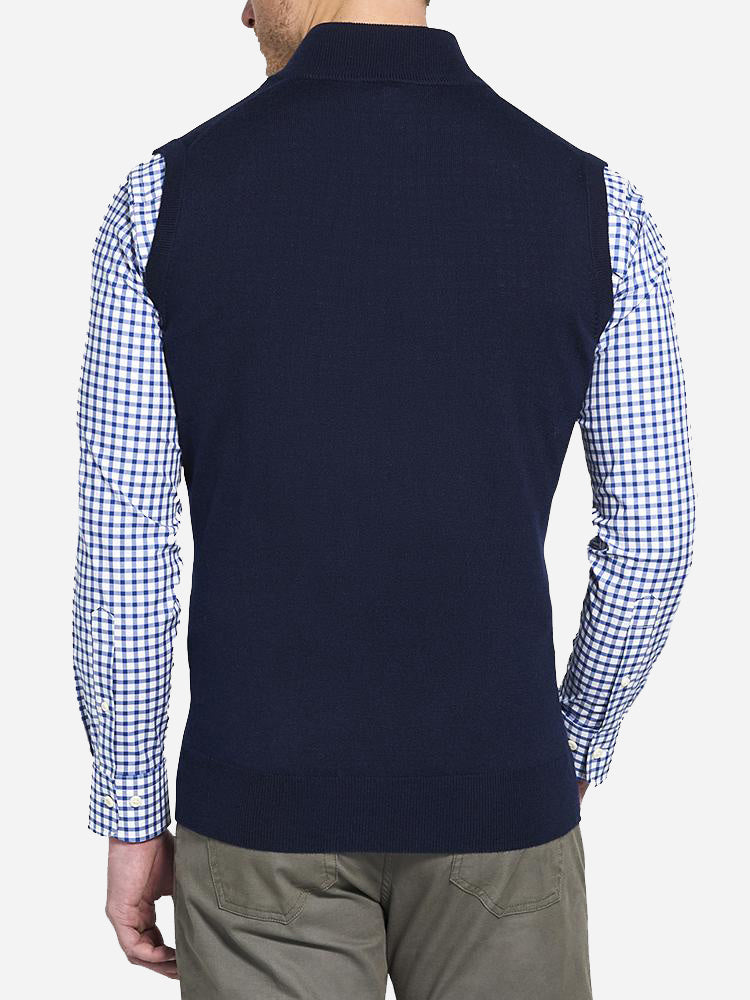Peter Millar Men's Crown Soft Quarter-Zip Vest