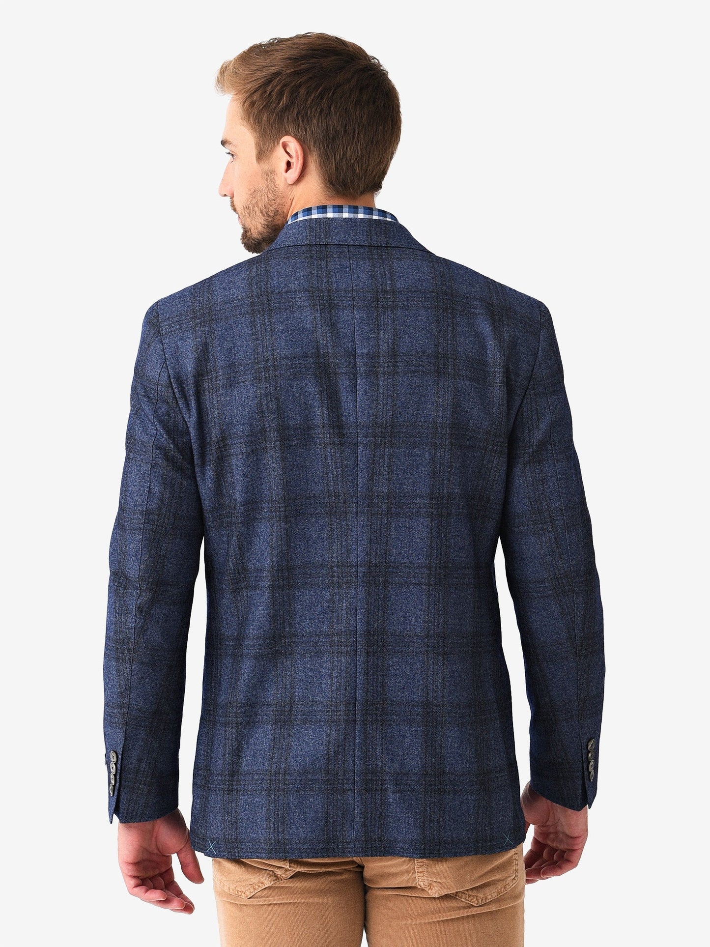 Peter Millar Crown Crafted Men's Stanley Windowpane Soft Jacket
