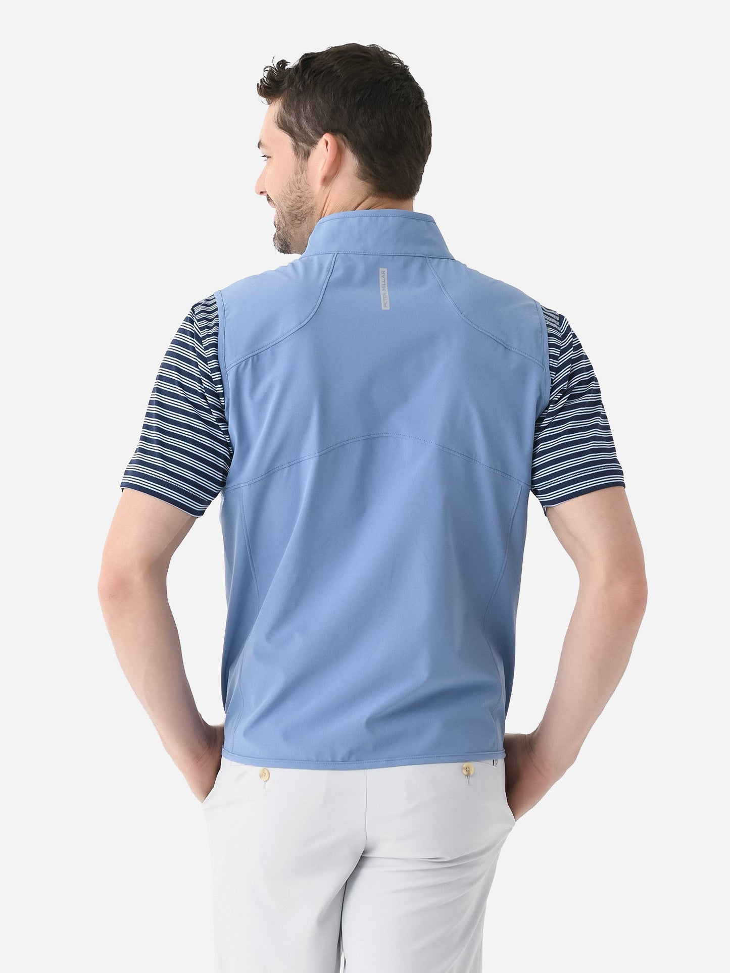 Peter Millar Crown Crafted Men's Flex Adapt Full-Zip Vest