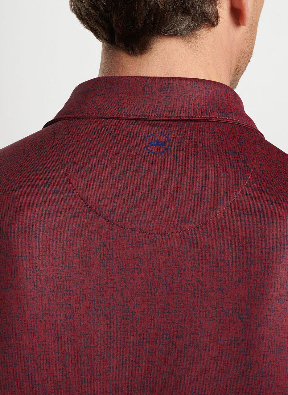 Peter Millar Crown Crafted University Of South Carolina "Script"Switching Gears Performance Jersey Polo: Vermouth