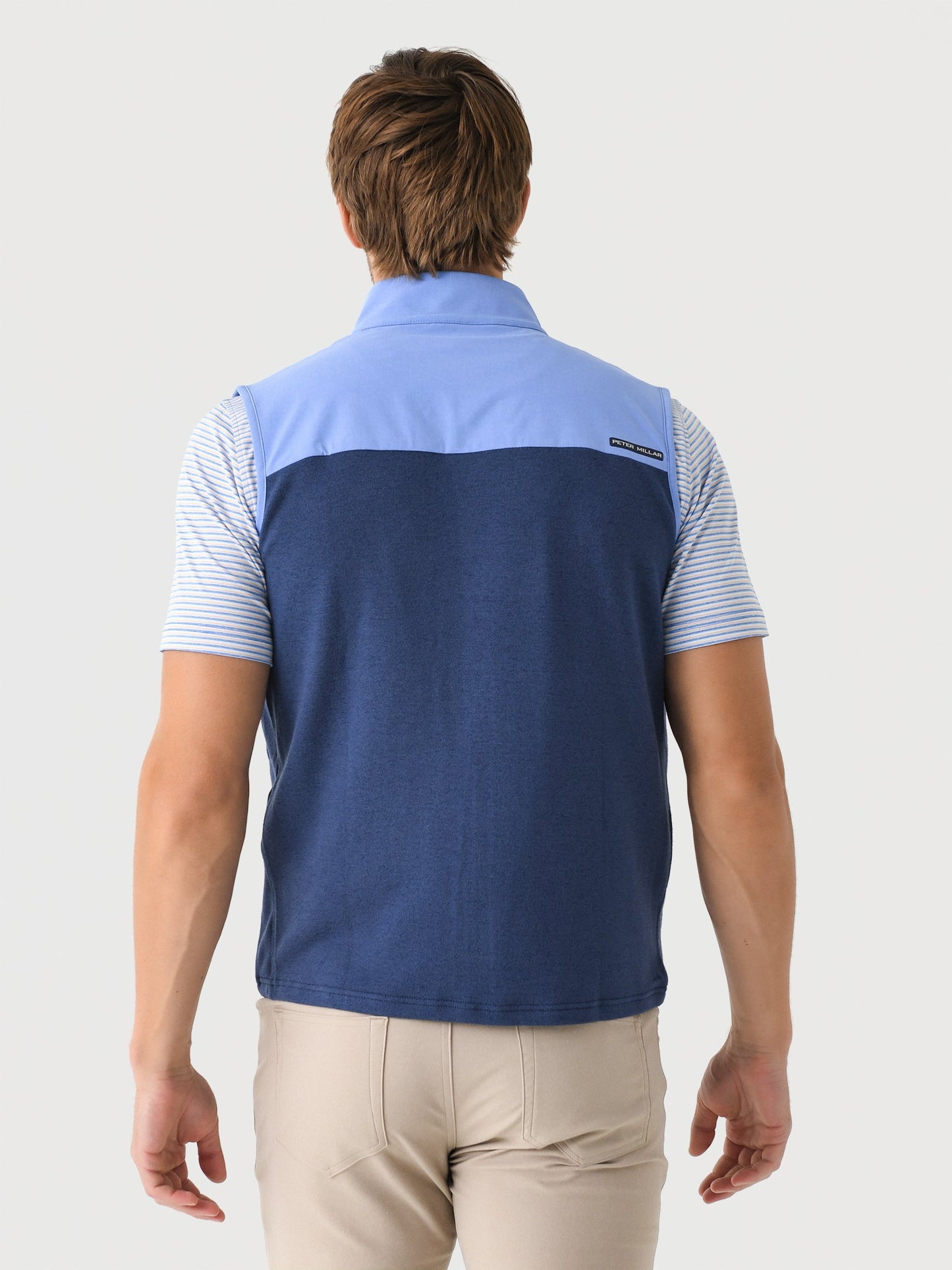 Peter Millar Crown Crafted Men's Solstice Performance Hybrid Full-Zip Vest