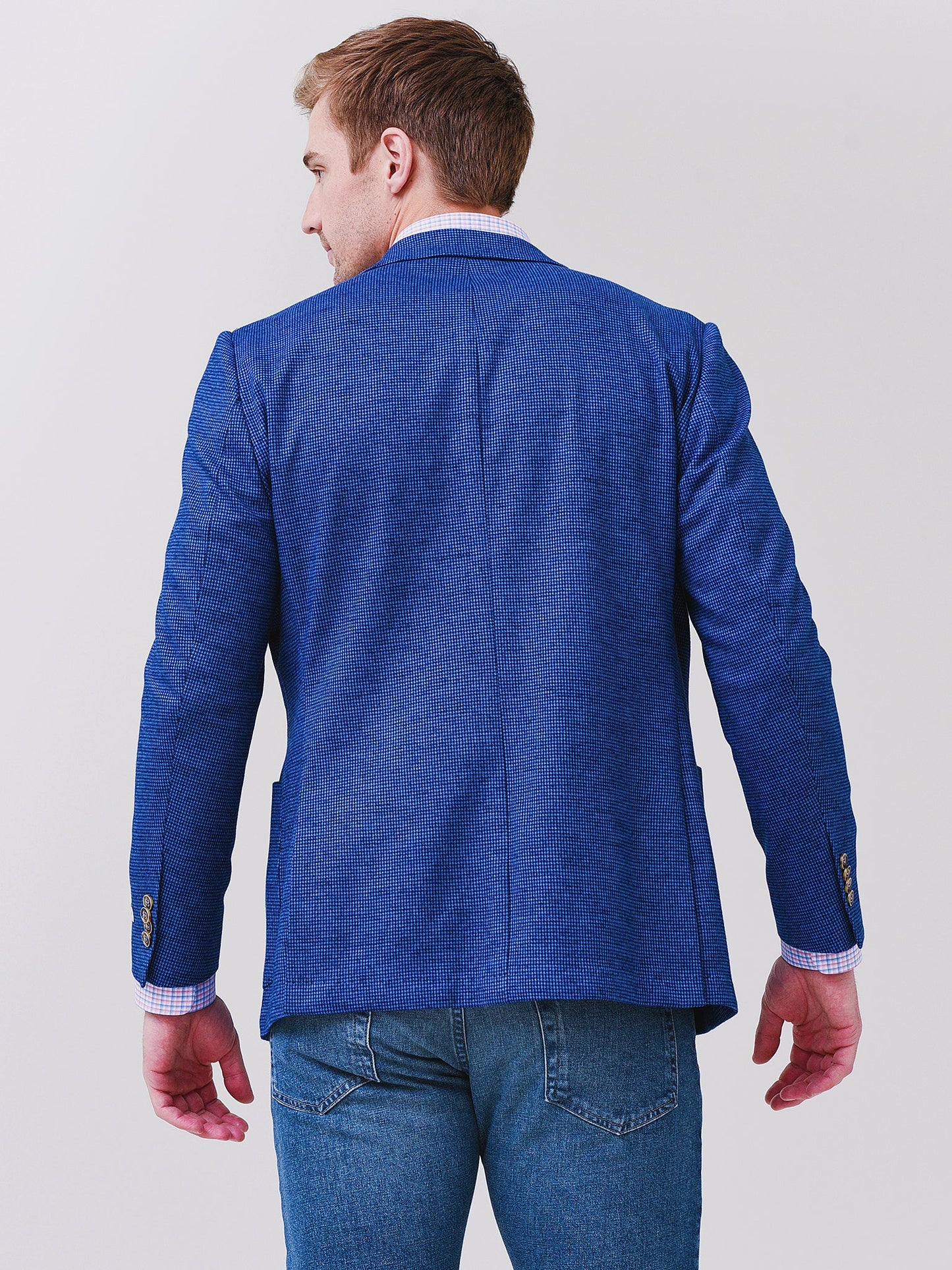 Peter Millar Crown Men's Towns Mini Check Soft Jacket