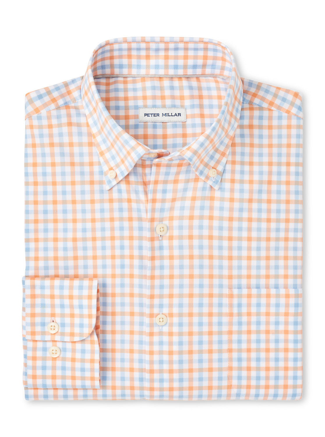 Peter Millar Gardner Crown Lite Cotton-Stretch Sport Shirt: Morning Blue
