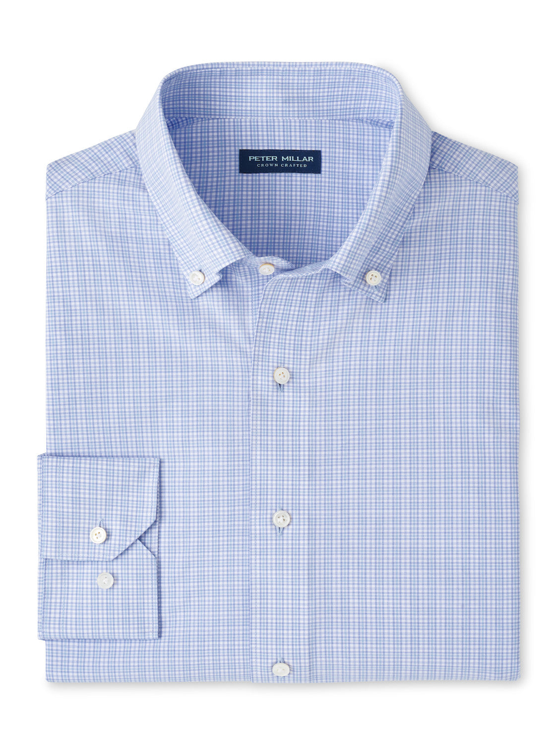 Peter Millar Crown Crafted Porter Performance Poplin Sport Shirt: Wisteria