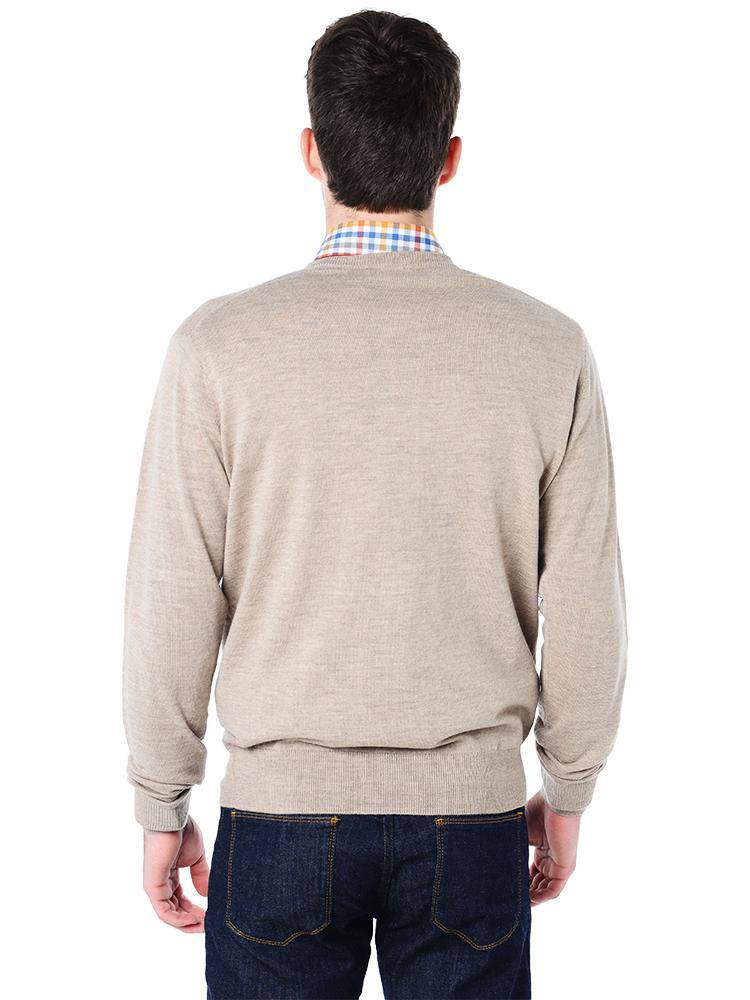 Peter Millar Men's Marino Wool V Neck Sweater