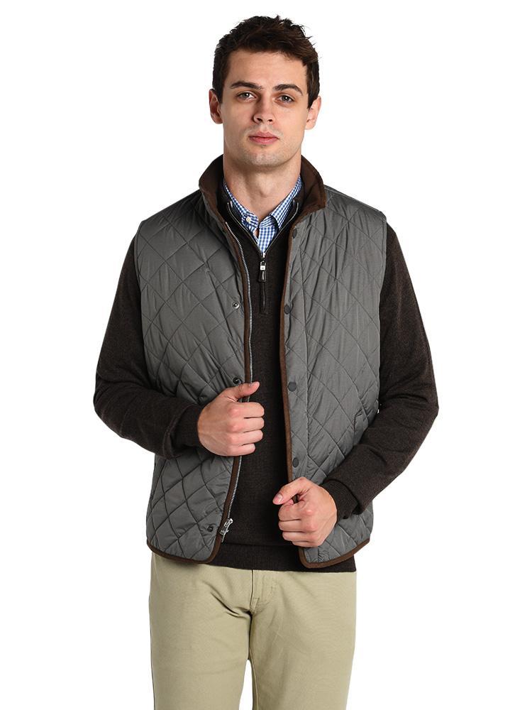 Peter Millar Men's Essex Melange Quilted Vest