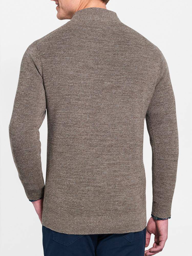 Peter Millar Men's Mountain Button Mock Sweater
