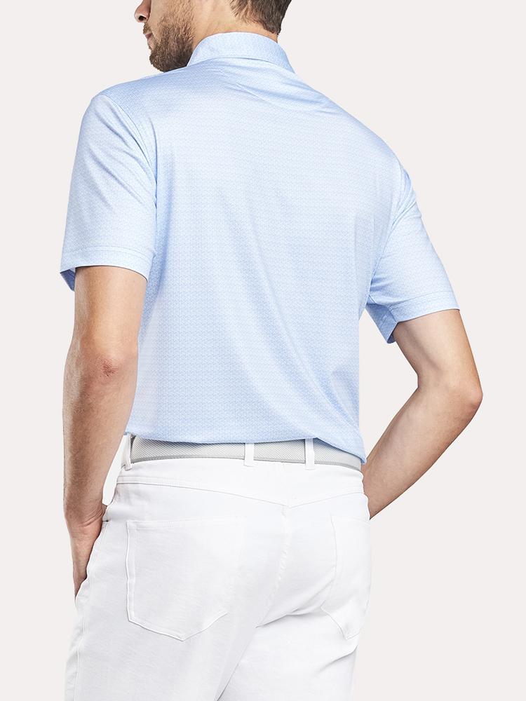 Peter Millar 42nd Printed Golf Tees Strech Jersey Polo