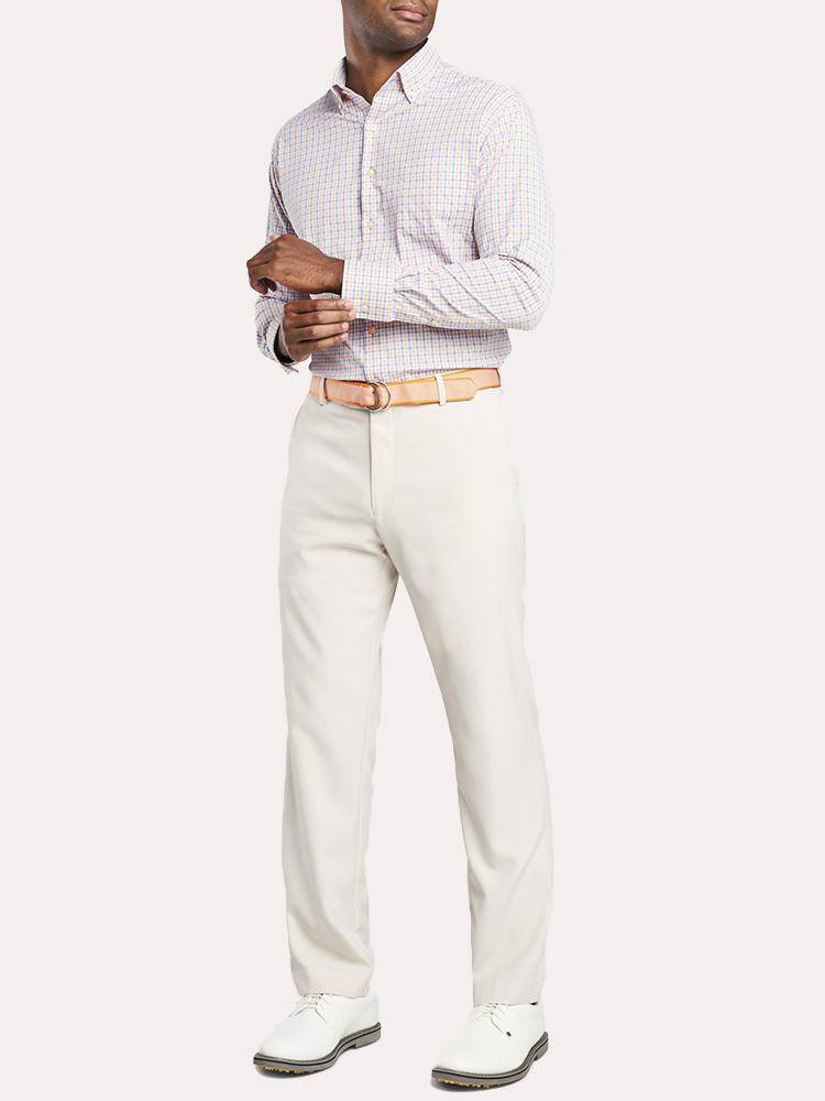 Peter Millar Men's Naylor Check Performance Stretch Sport Shirt