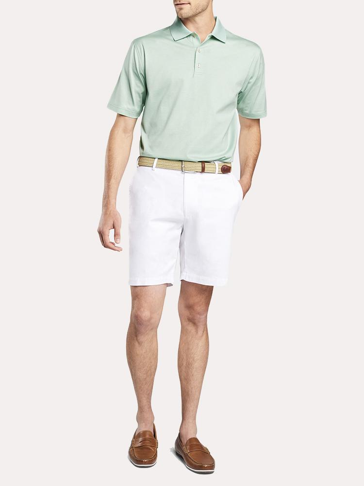 Peter Millar Men's Crown Ease Solid Cotton Lisle Polo