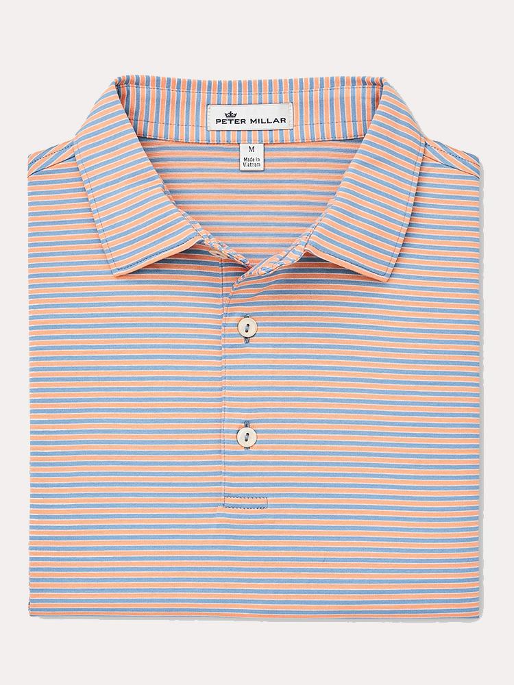 Peter Millar Men's Summit Park Stripe Cotton Lisle Polo
