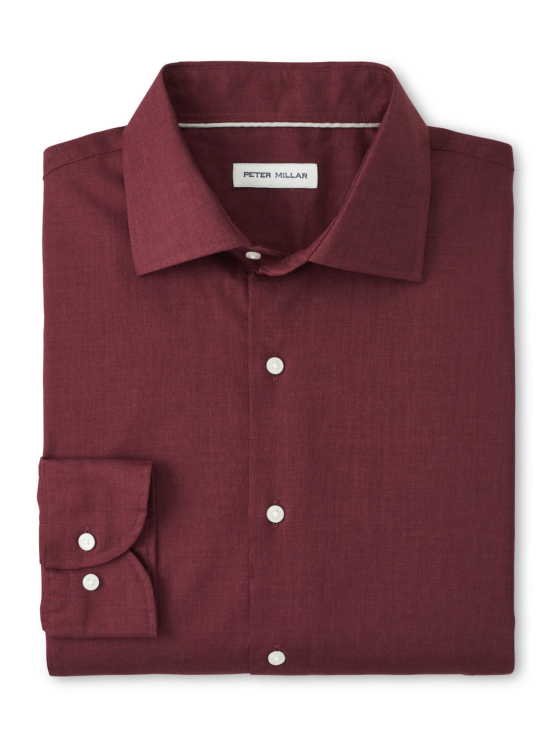 Peter Millar Highlands Soft Twill Cotton Sport Shirt: Autumn Foliage