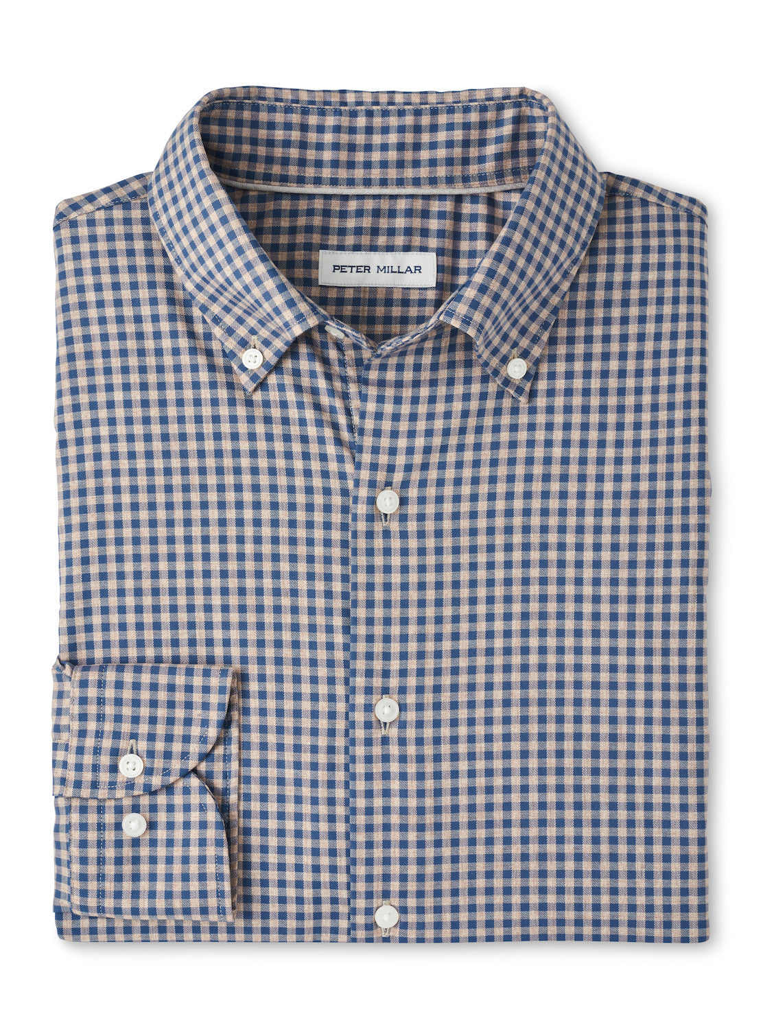  Peter Millar Conway Crown Lite Cotton-Stretch Sport Shirt: Poplar Brown