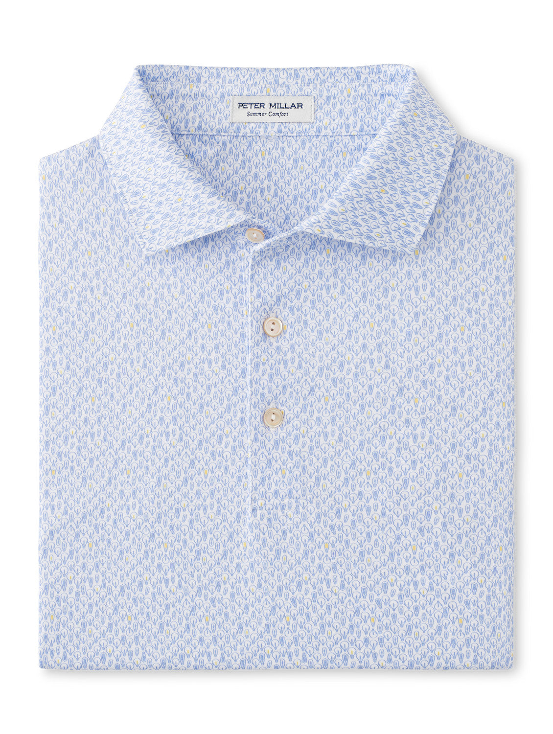  Peter Millar Bright Idea Performance Jersey Polo: White