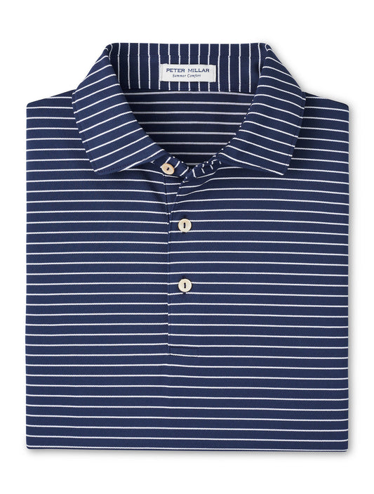  Peter Millar Winston Performance Mesh Polo: Navy