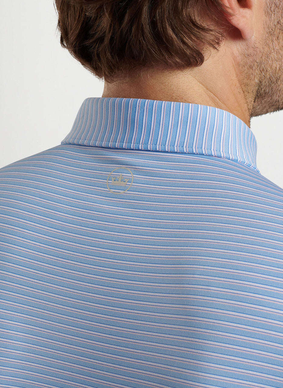  Peter Millar Chatham Performance Jersey Polo: Cottage Blue