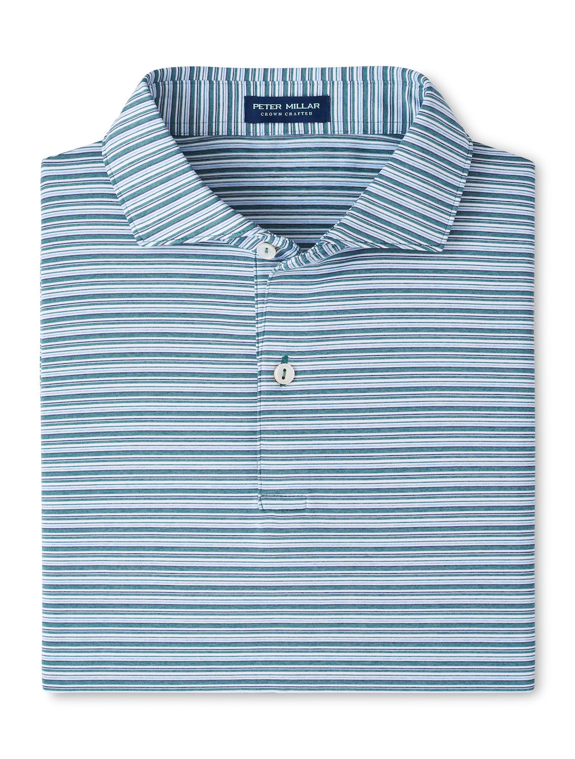  Peter Millar Crown Crafted Chase Performance Jersey Polo: Sherwood