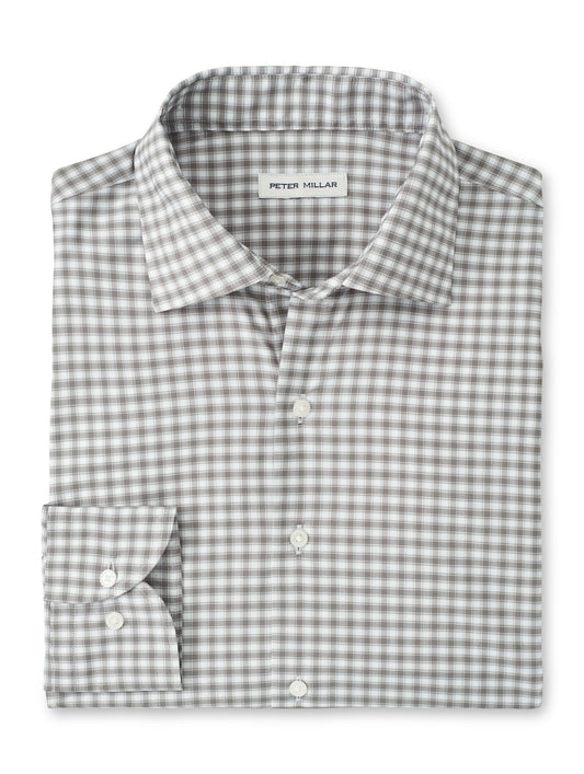  Peter Millar Fairbanks Performance Twill Sport Shirt: Basil