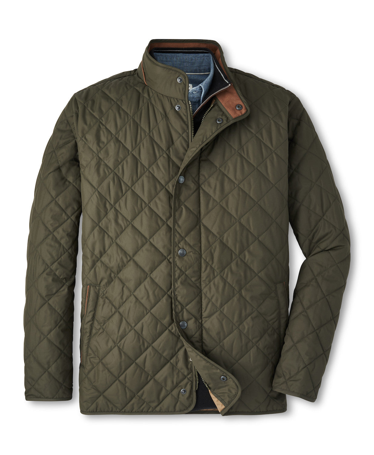  Peter Millar Suffolk Coat: Dark Olive