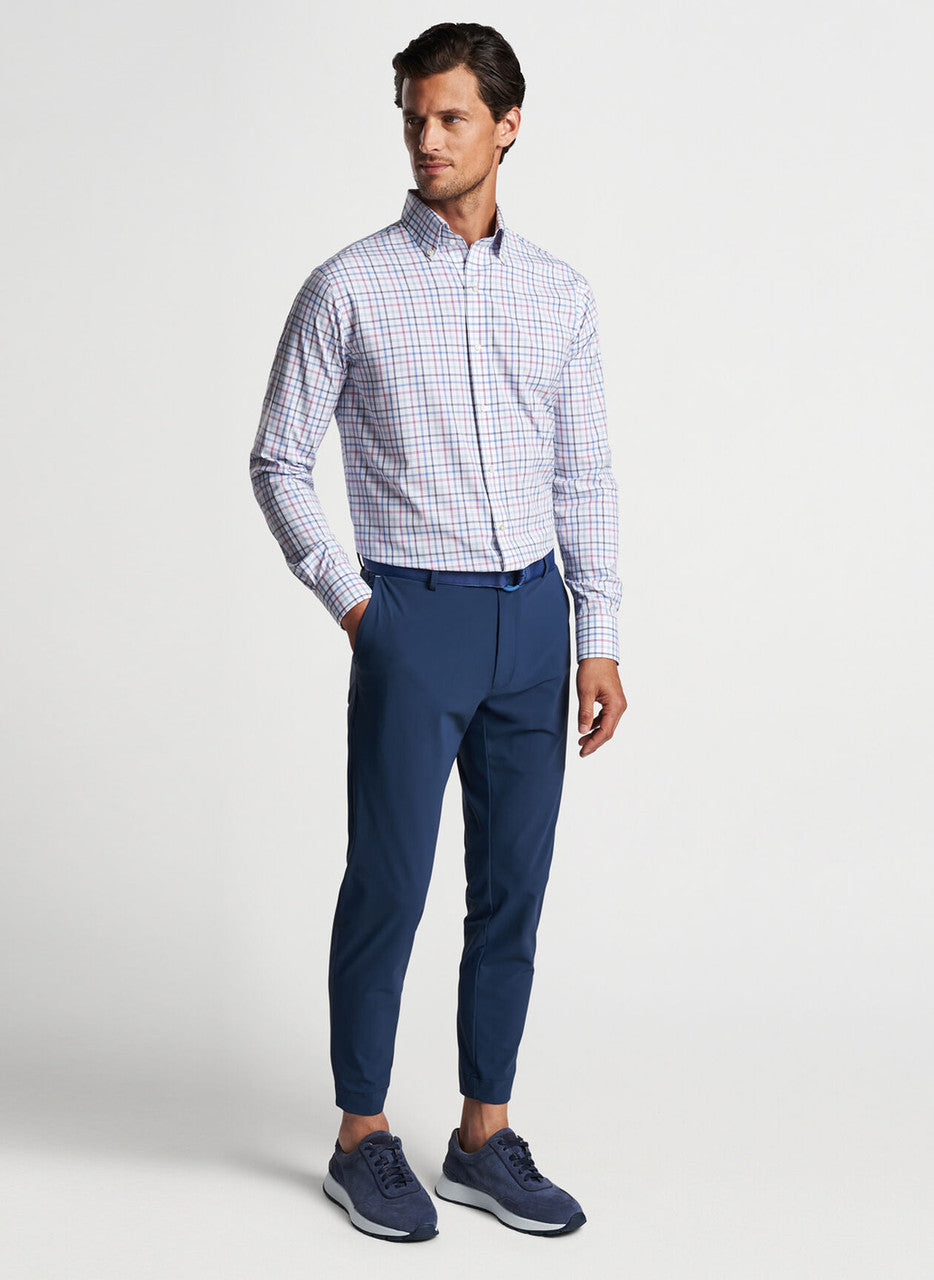  Peter Millar Kimball Performance Poplin Sport Shirt: Valencia