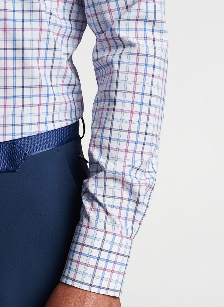  Peter Millar Kimball Performance Poplin Sport Shirt: Valencia