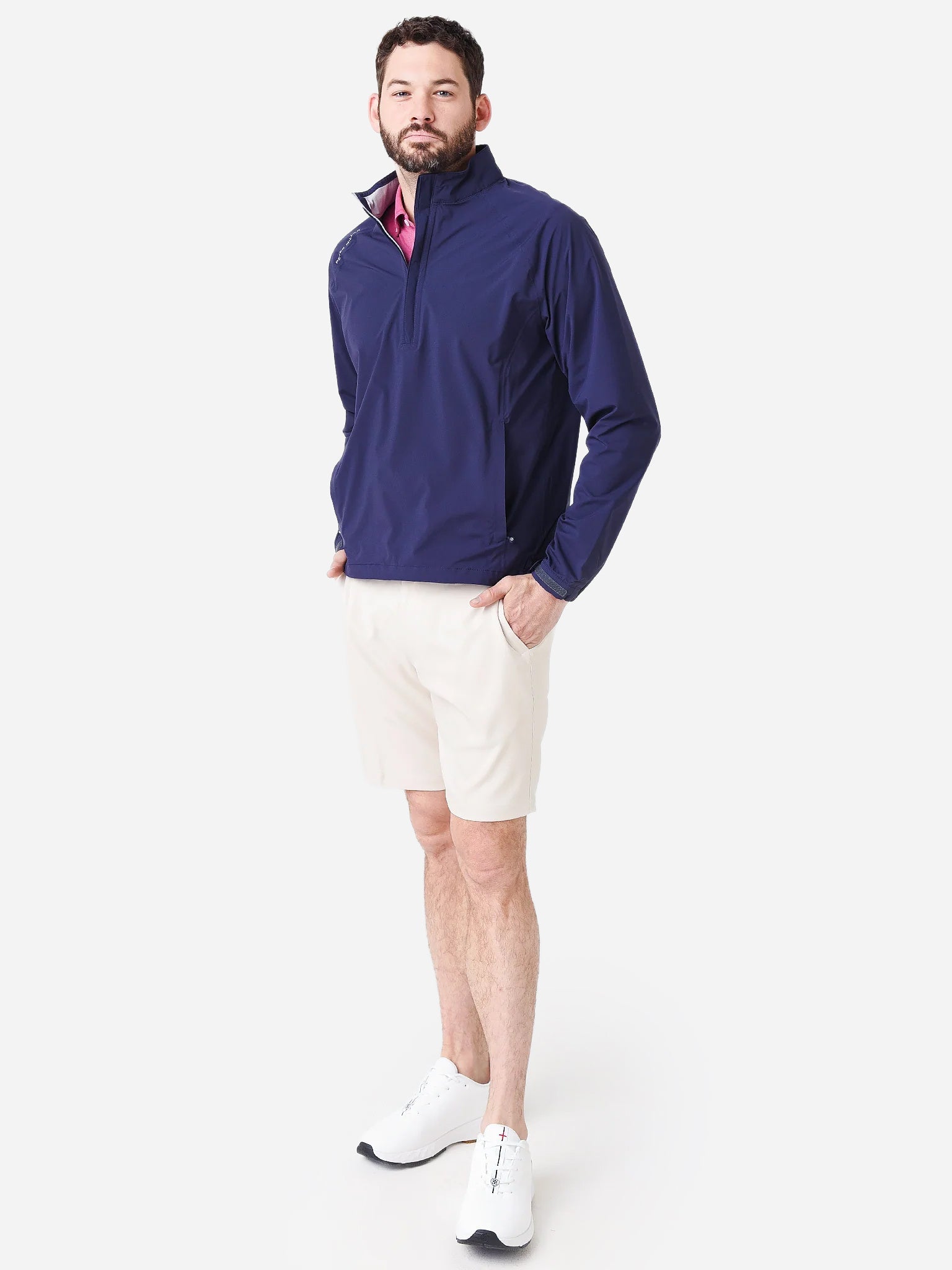  Peter Millar Crown Sport Men's Hyperlight Shield Half-Zip Pullover