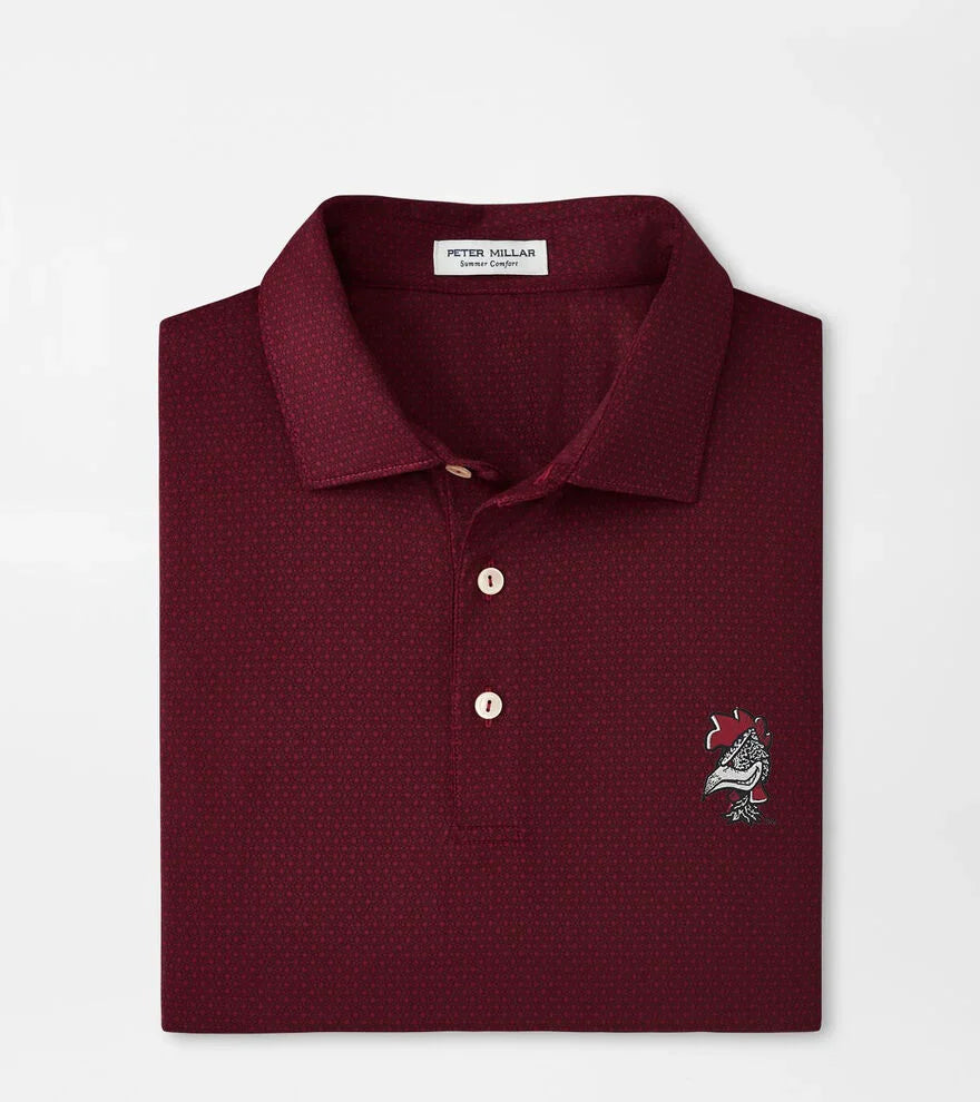  Peter Millar University Of South Carolina Vault Tesseract Performance Jersey Polo: Maroon