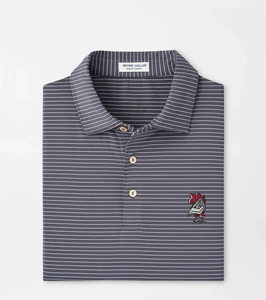  Peter Millar University Of South Carolina "Vault Logo" Hemlock Performance Jersey Polo: Iron