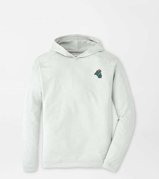  Peter Millar Coastal Carolina Pine Performance Hoodie: British Grey