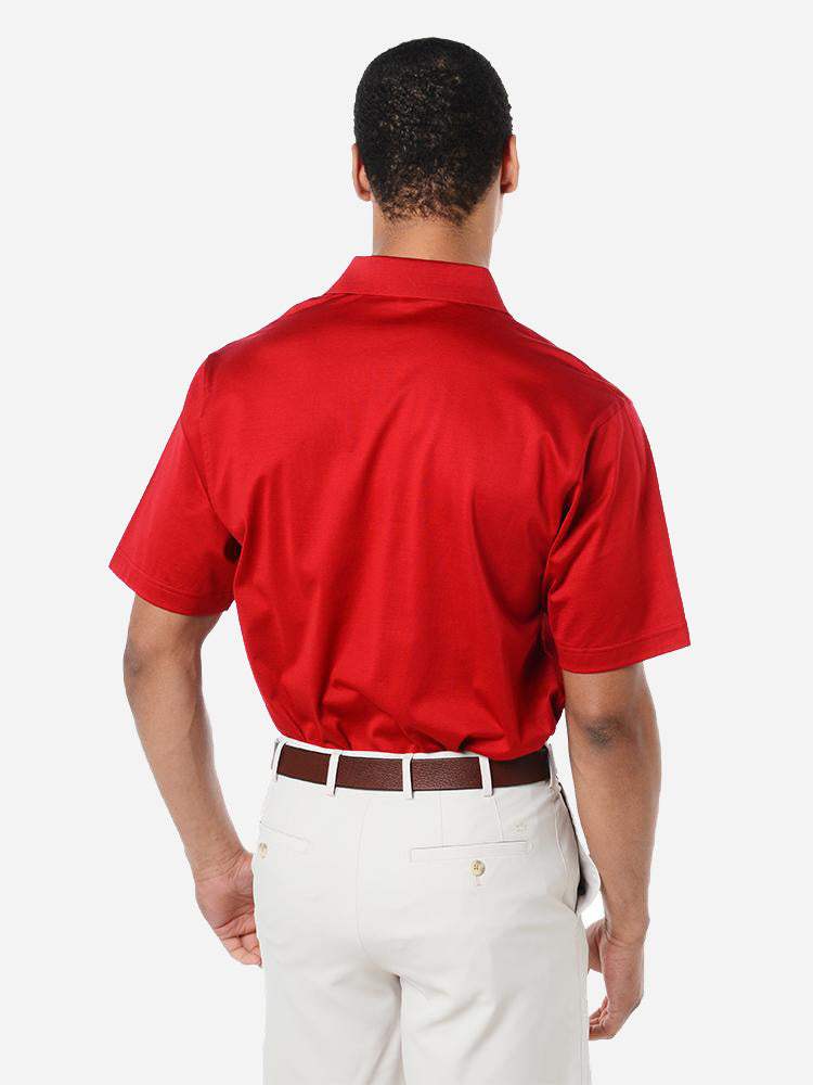  Peter Millar Men's Collegiate Solid Lisle Polo