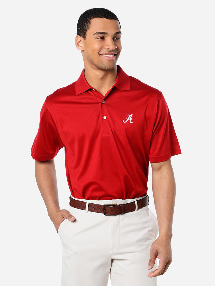  Peter Millar Men's Collegiate Solid Lisle Polo