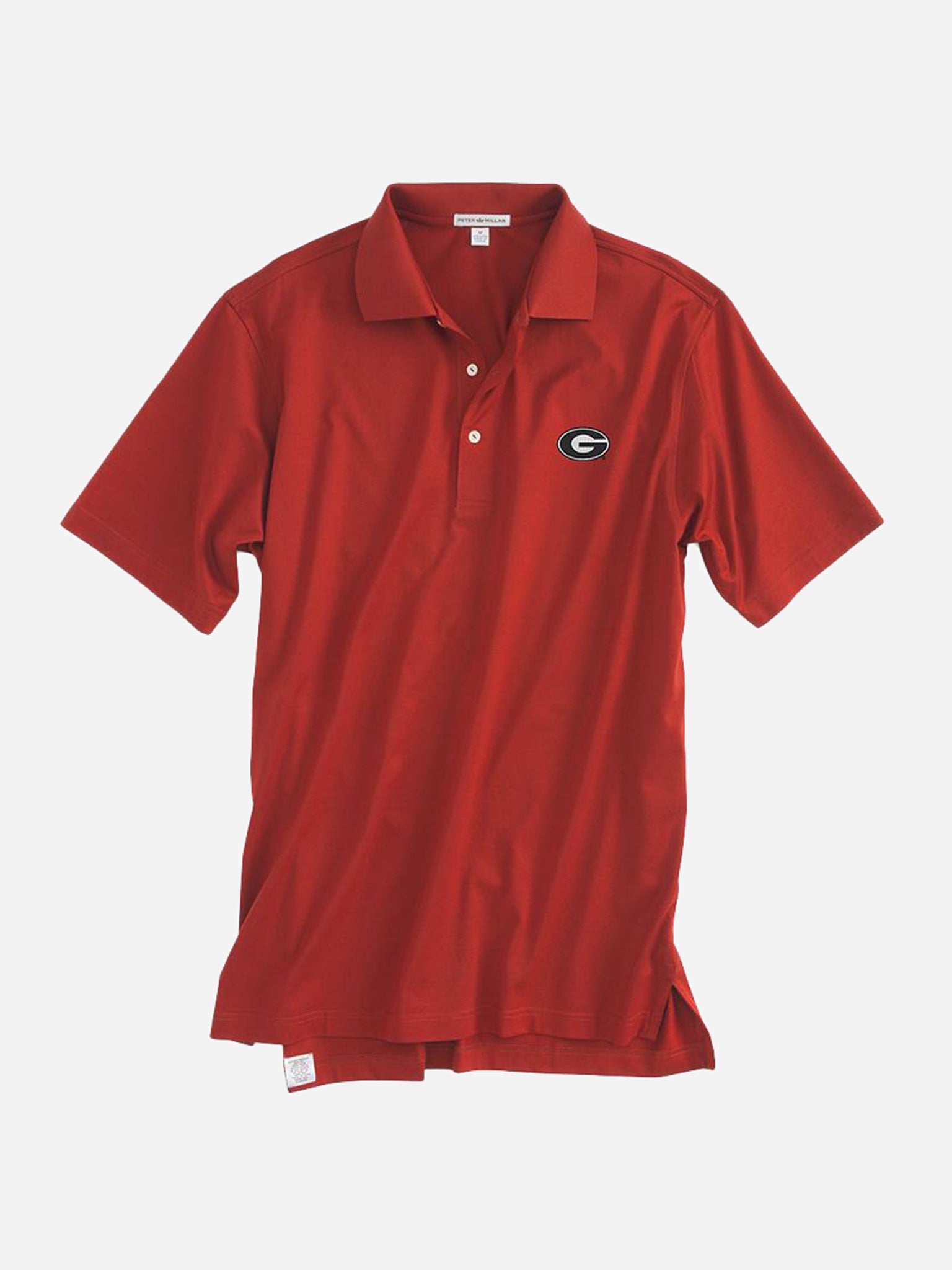  Peter Millar Men's Collegiate Solid Lisle Polo