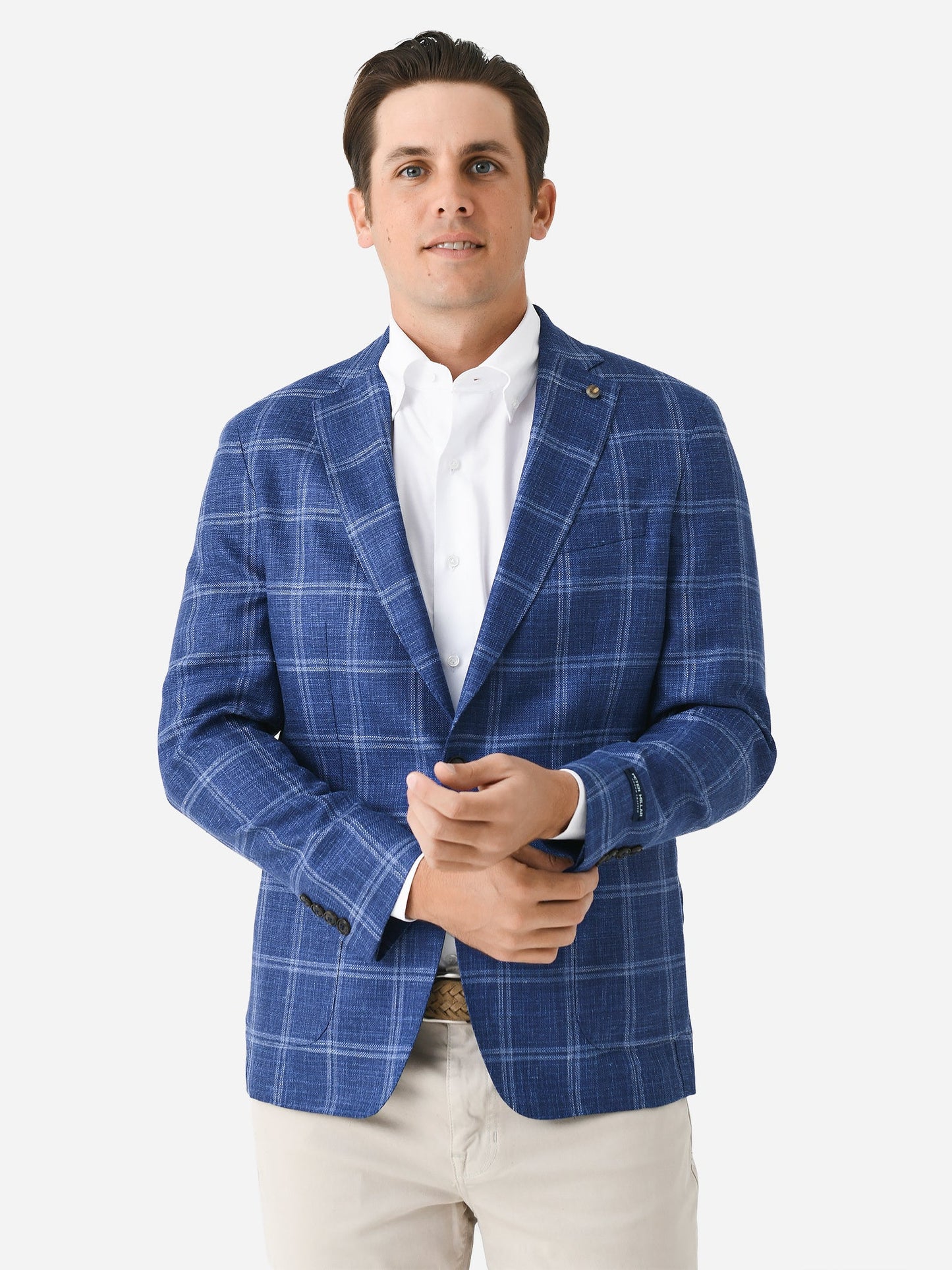  Peter Millar Crown Crafted Men's Sola Windowpane Soft Jacket