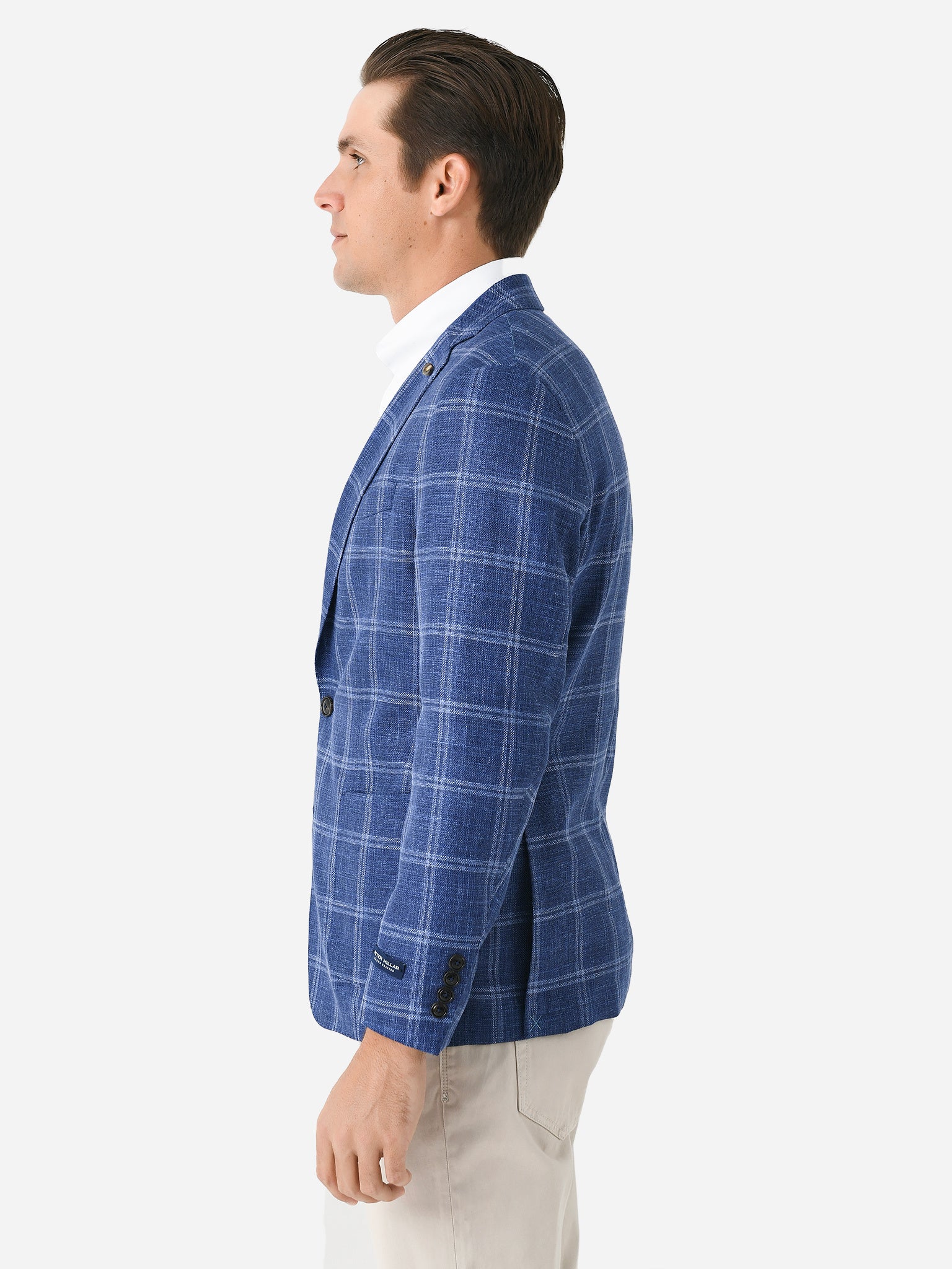  Peter Millar Crown Crafted Men's Sola Windowpane Soft Jacket