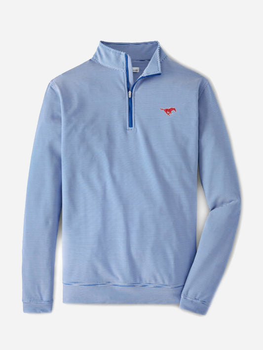  Peter Millar Men's Perth Mini Stripe Quarter Zip Sweater