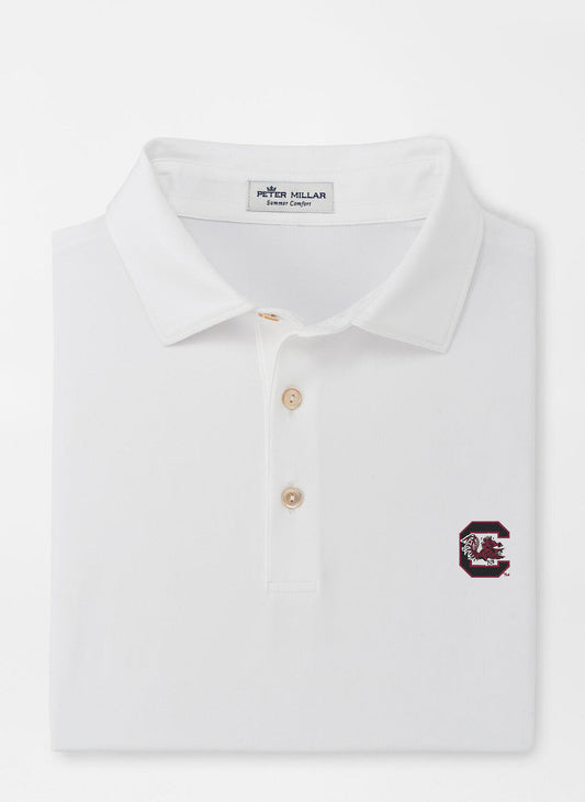  Peter Millar South Carolina Performance Polo - White - Block C