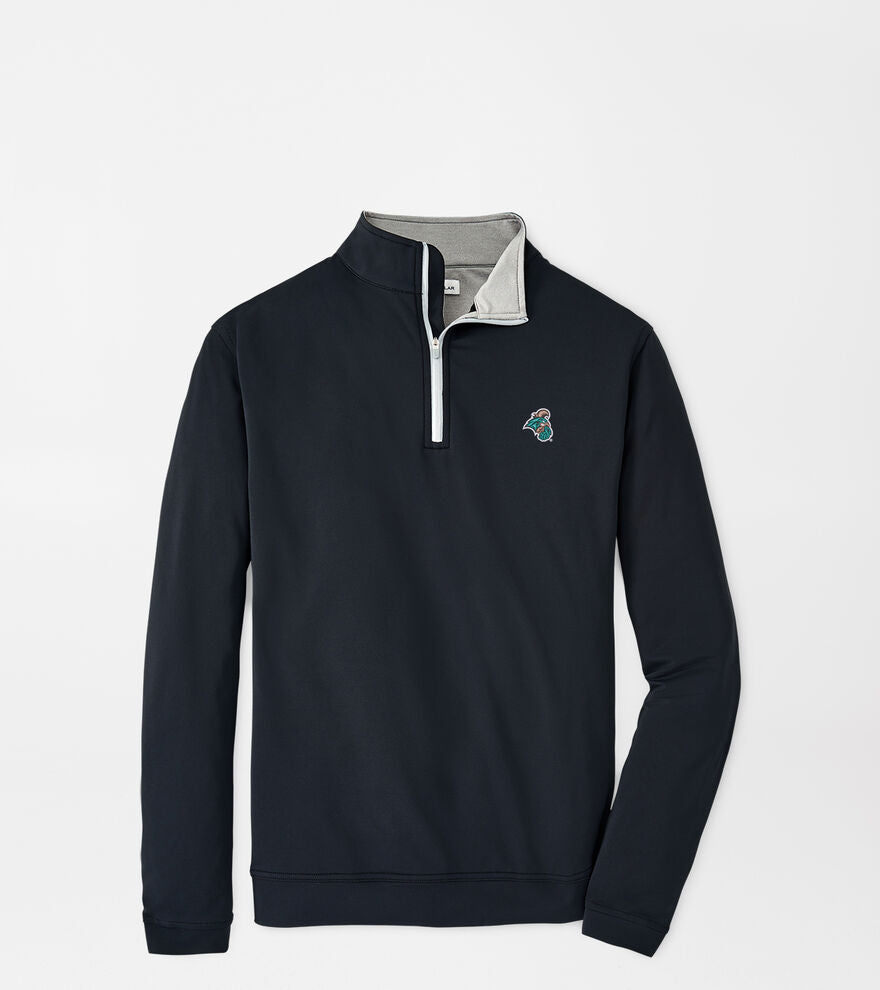  Peter Millar Coastal Carolina Perth Performance Quarter-Zip: Black