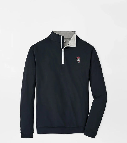  Peter Millar University Of South Carolina "Vault Logo" Perth Performance 1/4 Zip: Black