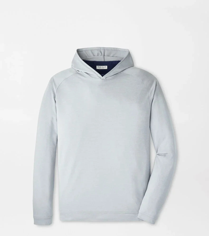  Peter Millar Pine Performance Hoodie: Gale Grey