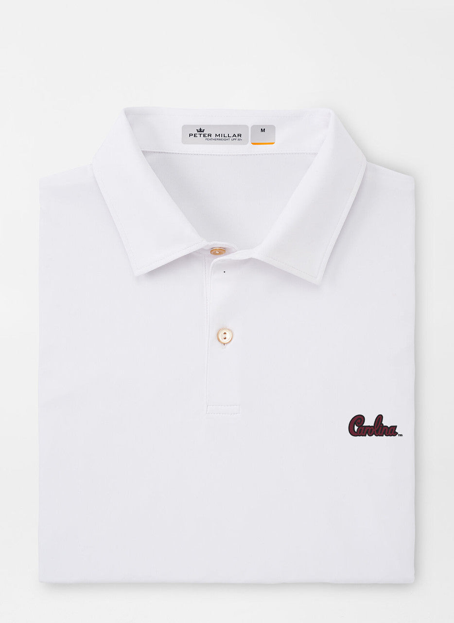  Peter Millar South Carolina Script Featherweight Melange Polo: White
