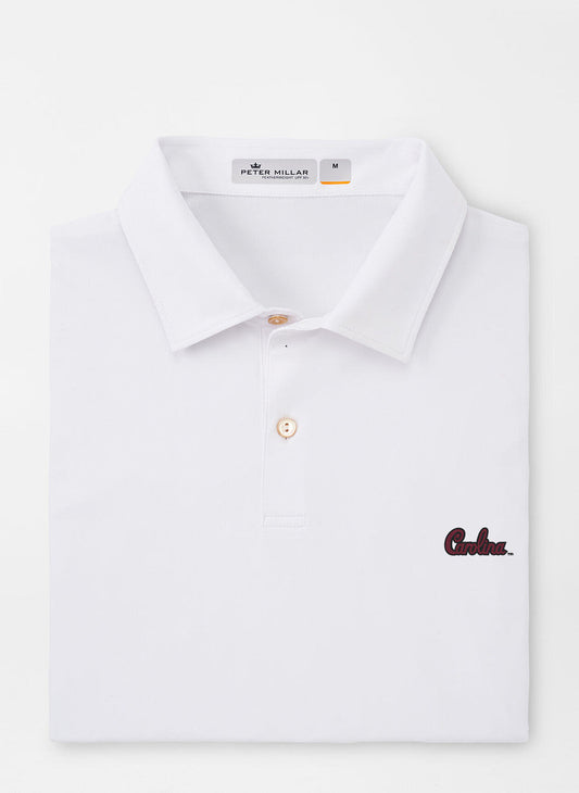  Peter Millar South Carolina Script Featherweight Melange Polo: White
