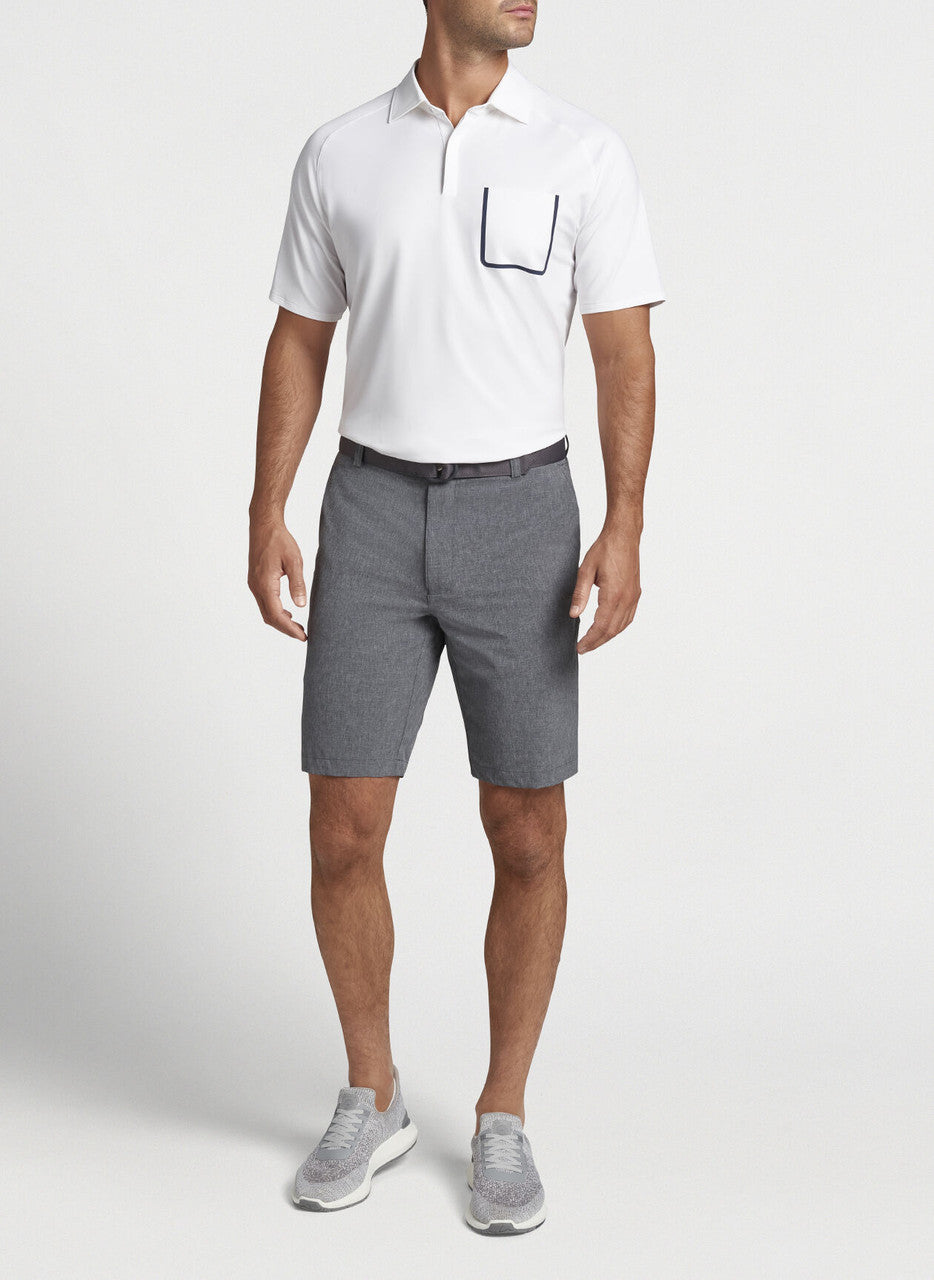  Peter Millar Shackleford Performance Hybrid Short: Iron