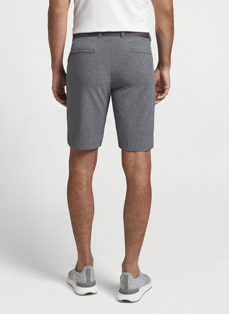  Peter Millar Shackleford Performance Hybrid Short: Iron