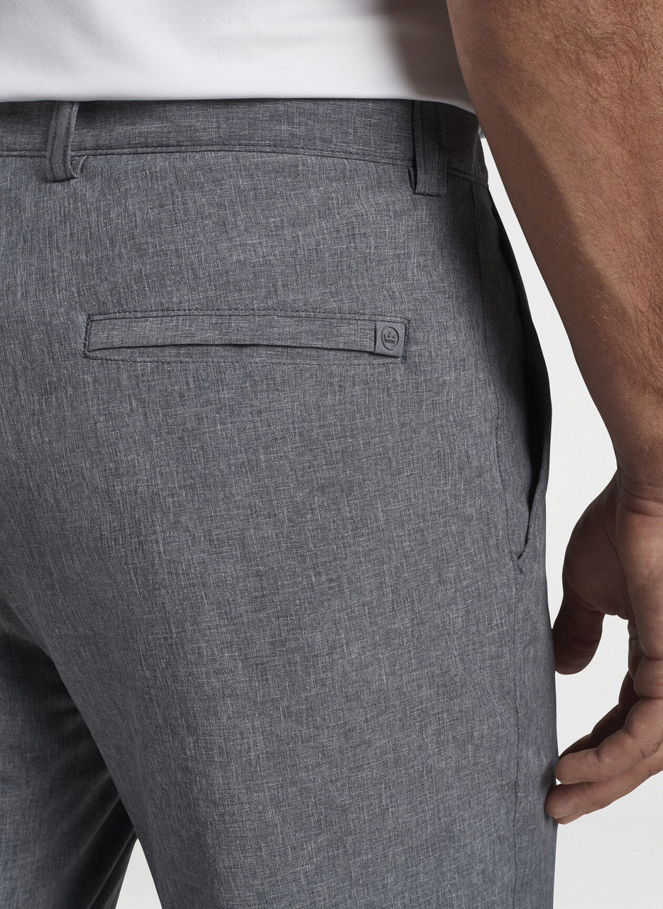  Peter Millar Shackleford Performance Hybrid Short: Iron