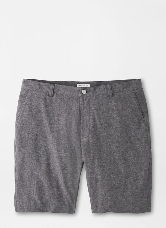  Peter Millar Shackleford Performance Hybrid Short: Iron