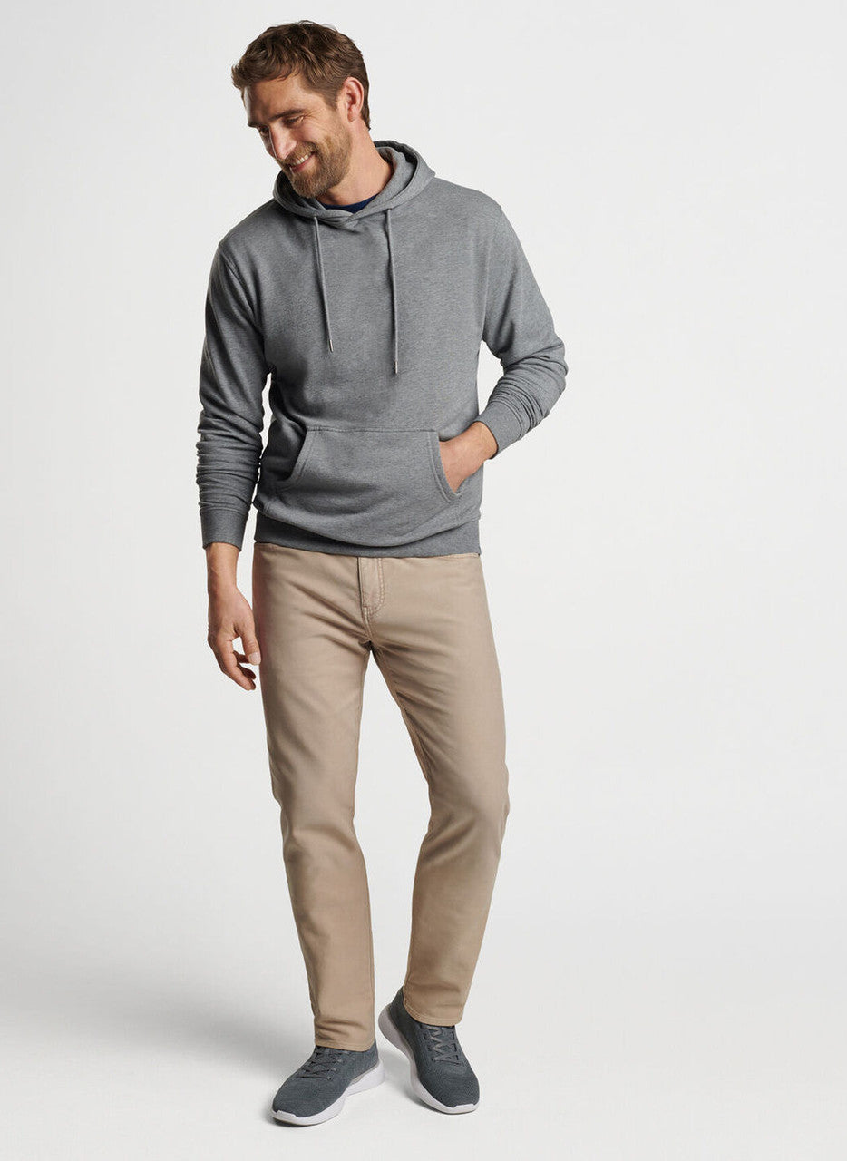  Peter Millar Lava Wash Hoodie: Gale Grey