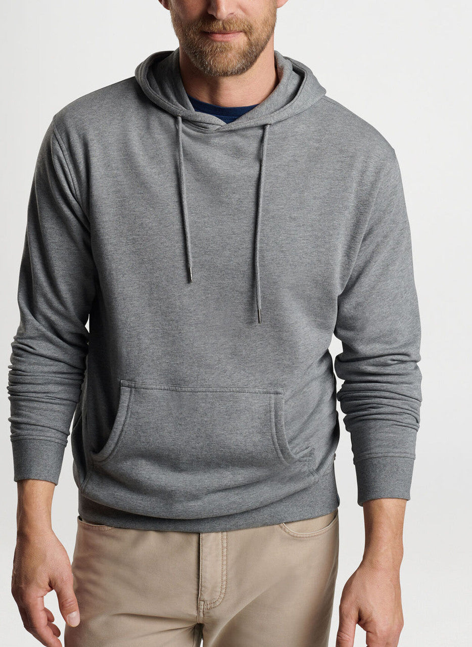  Peter Millar Lava Wash Hoodie: Gale Grey
